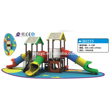 B0255 muebles de jardín de infancia Estructura de juego de diversión al aire libre para los niños niños al aire libre jugar diapositivas túnel